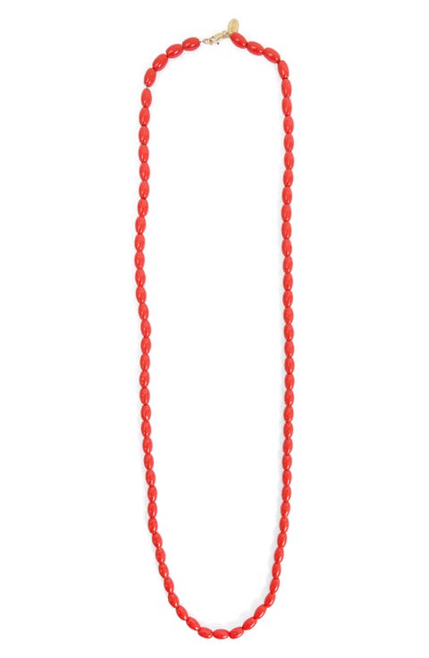 Enamel Barrel Chain Necklace