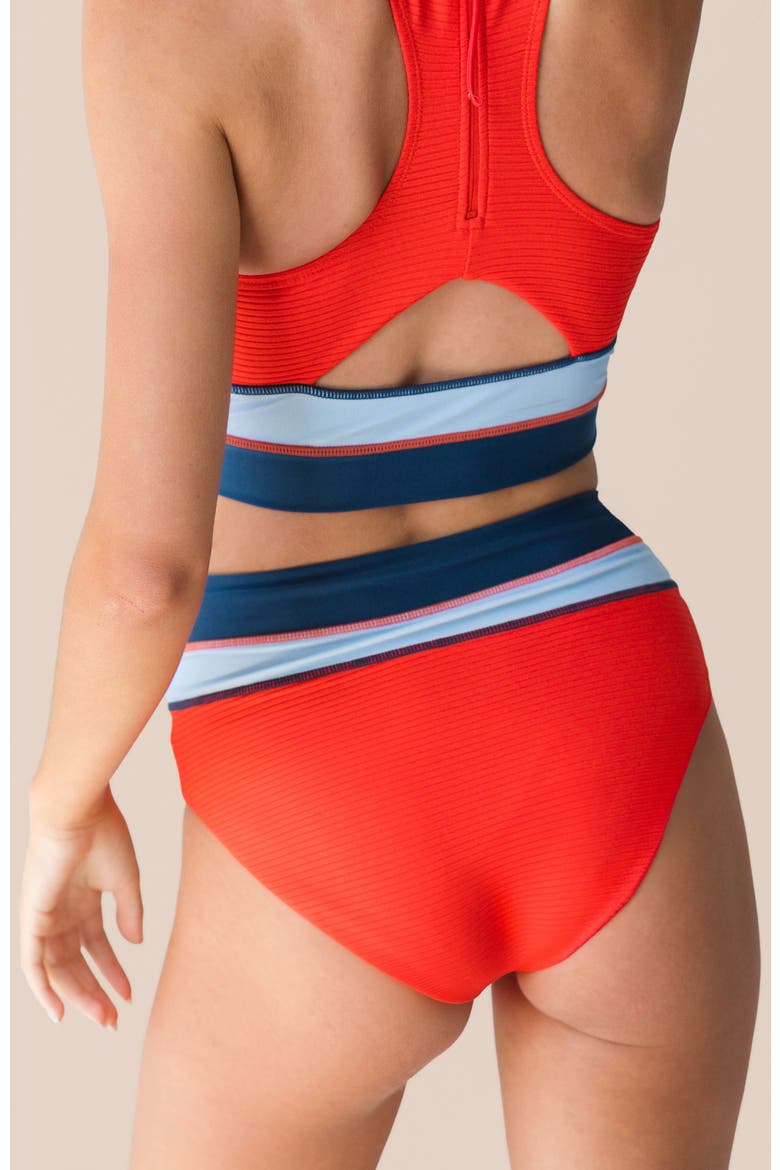 Colorblock Swim Bottom, Alternate, color, Liberty