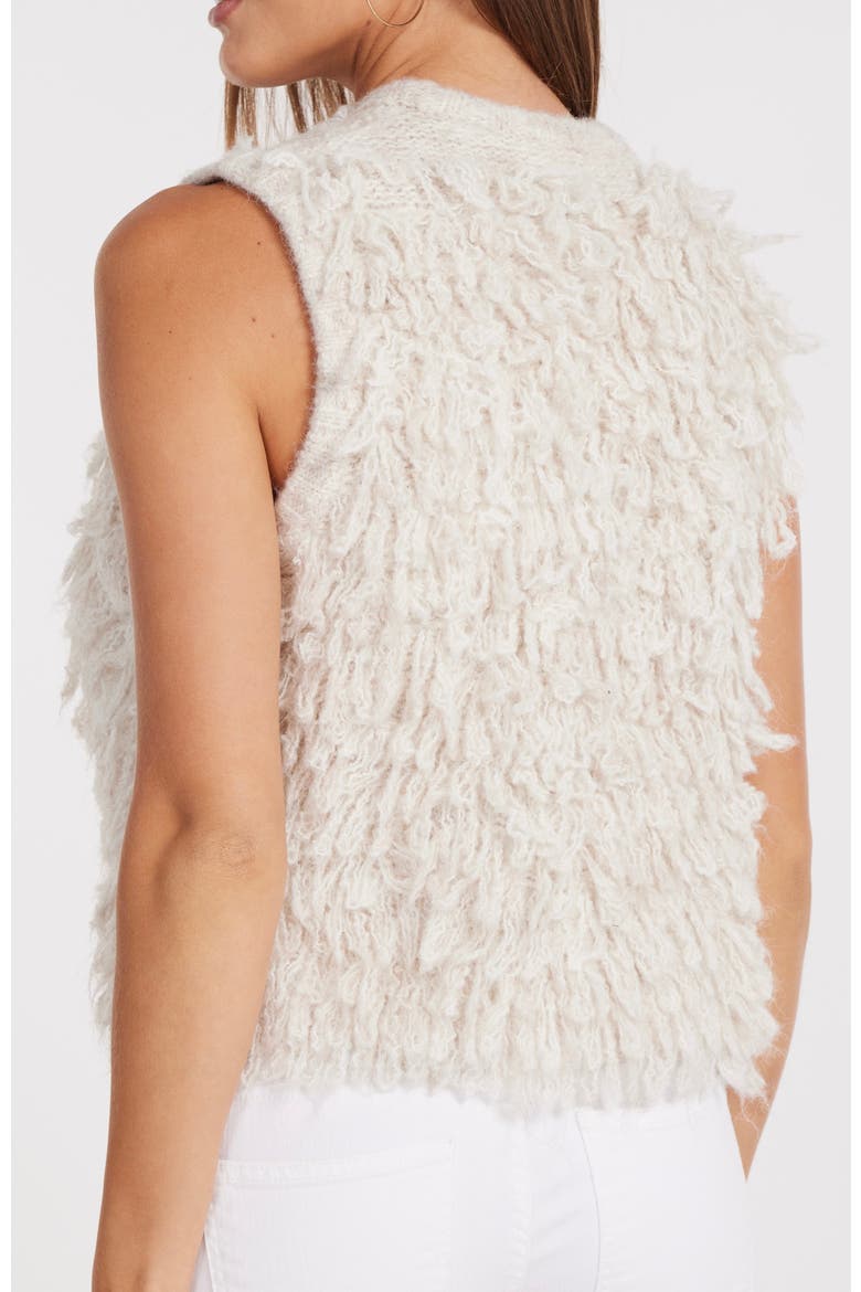 Miranda Fringe Sweater Vest, Alternate, color, Cloud