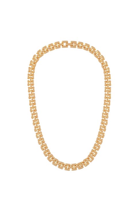 1990s Vintage Watchband Collar Necklace