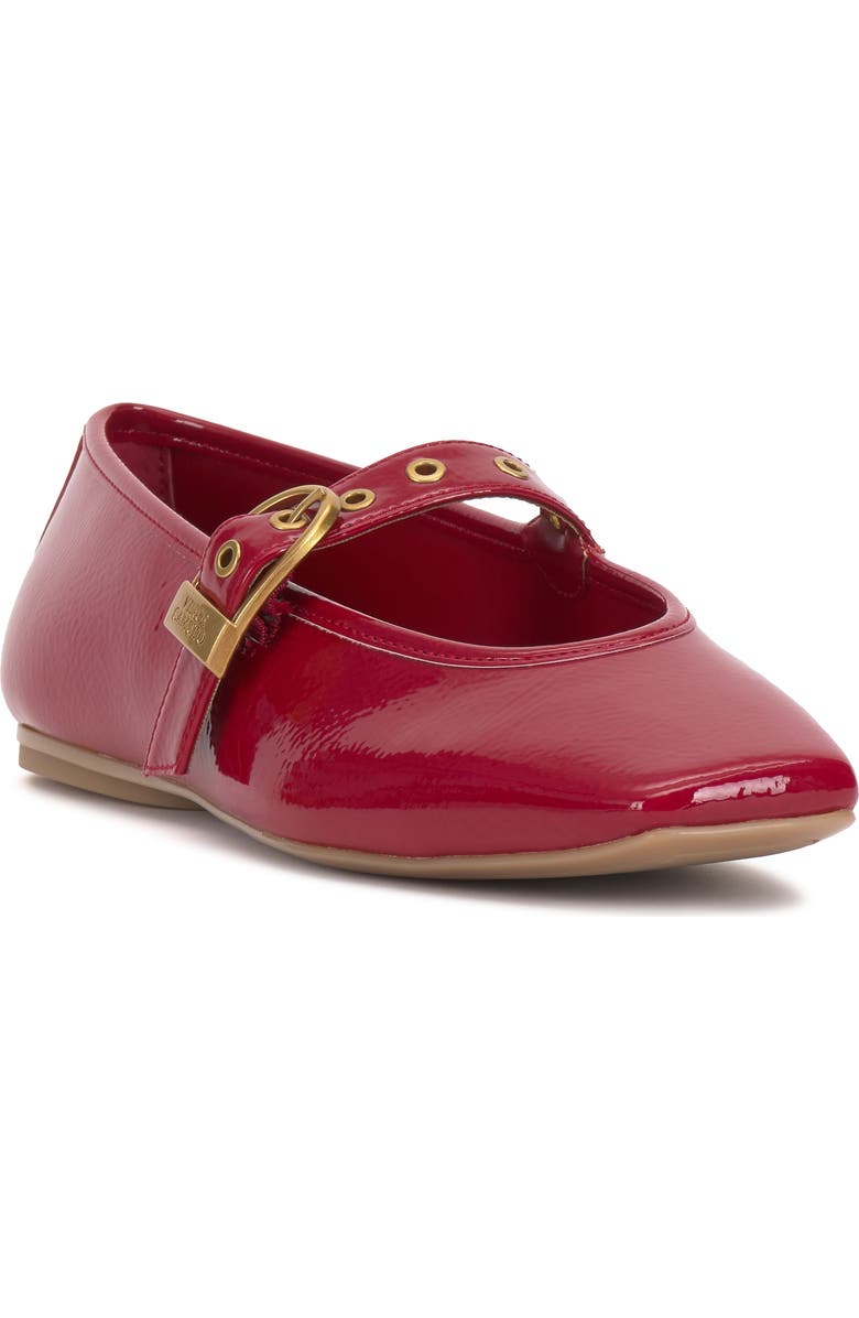 Vince Camuto Vinica Square Toe Mary Jane Flat, Main, color, Flame