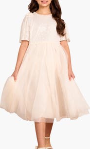 Needle & Thread Kids' Needle & Thread Girl's Paloma Bow Dress