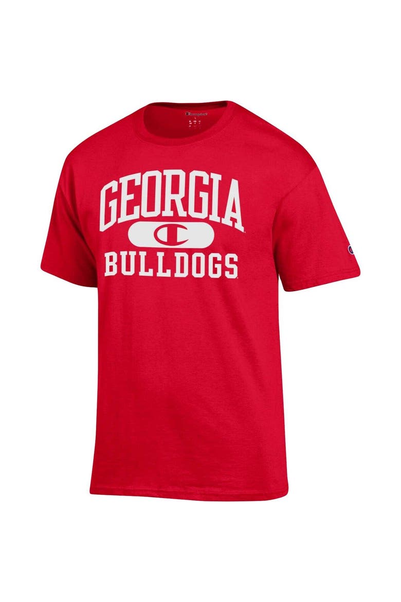 Men's Champion Red Georgia Bulldogs Arch Pill T-Shirt, Alternate, color, Red