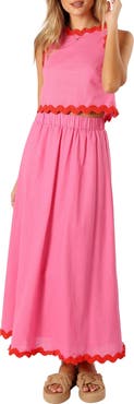 Petal & Pup Chrissy Sleeveless Cotton Top & Maxi Skirt