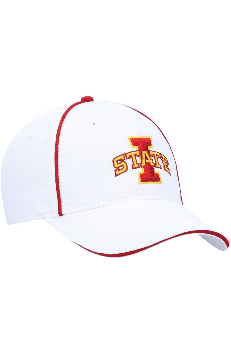 COLOSSEUM Men's Colosseum  White Iowa State Cyclones Take Your Time Snapback Hat, Alternate, color, 