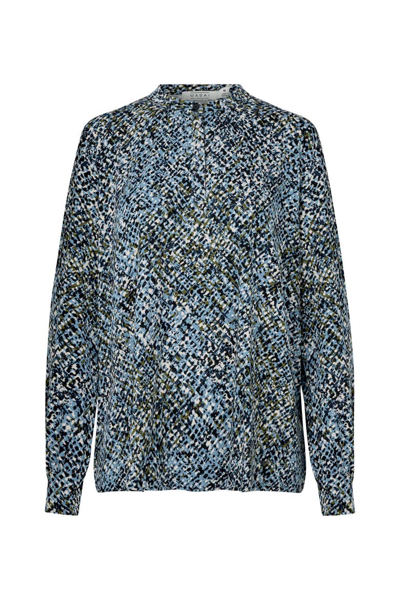 MaBawia Graphic Print Top, Alternate, color, Proven Blue