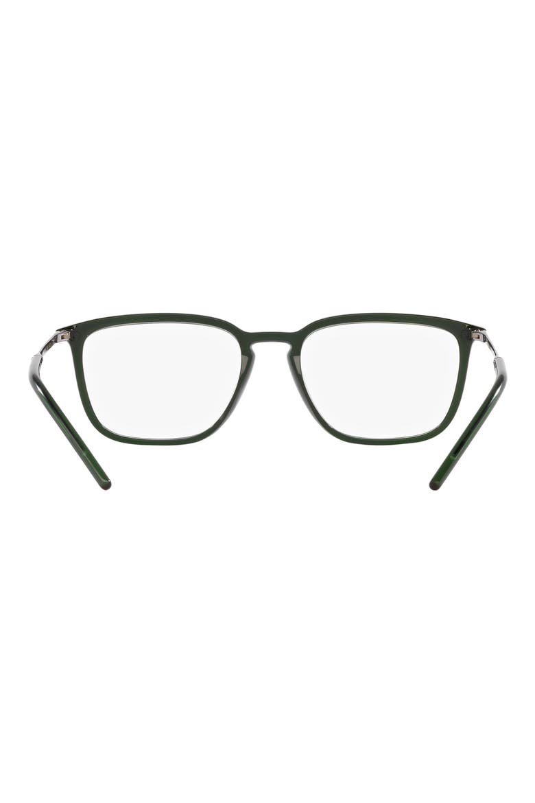 54mm Square Optical Glasses, Alternate, color, TRNPRT GRN