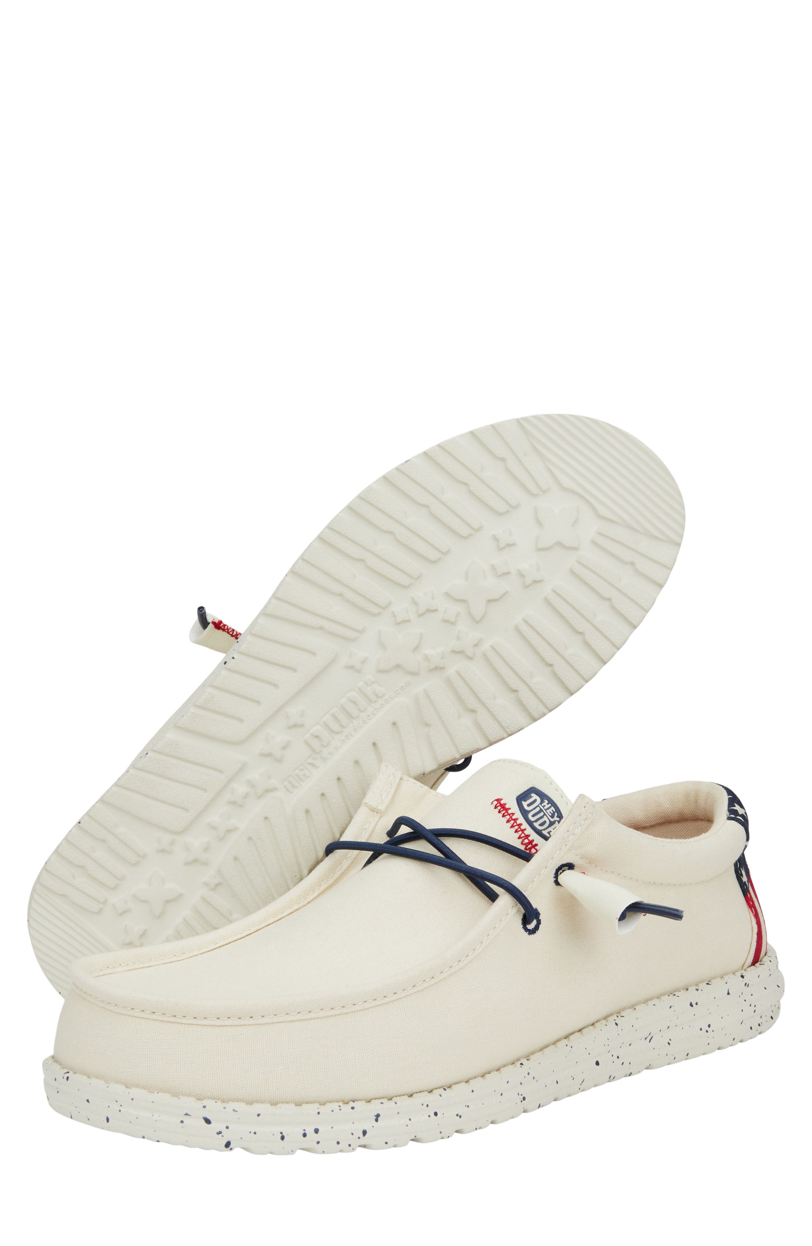 Hey Dude Wally Americana Slip-On, Alternate, color, Off White
