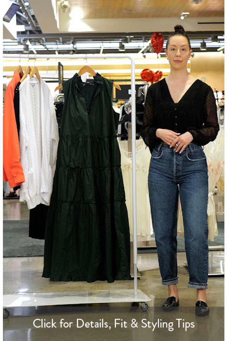 Sleeveless Tiered Cotton Maxi Dress video