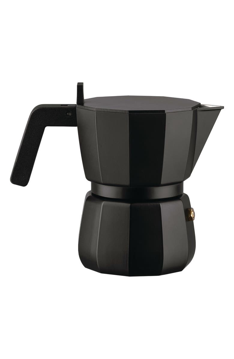 ALESSI Moka Espresso Coffee Maker, Main, color, Black
