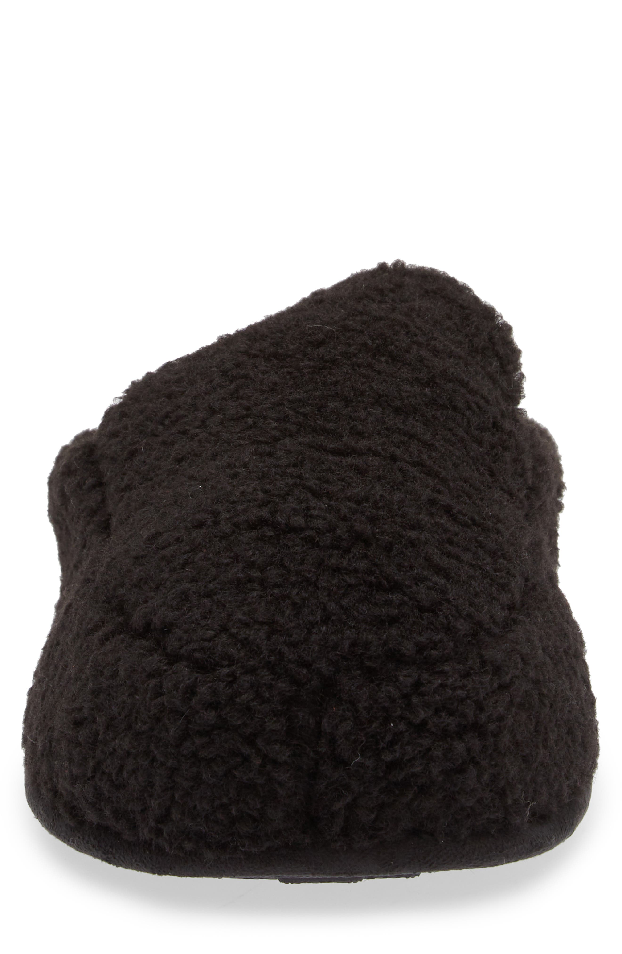 Abound Robbie Faux Shearling Mule, Alternate, color, Black