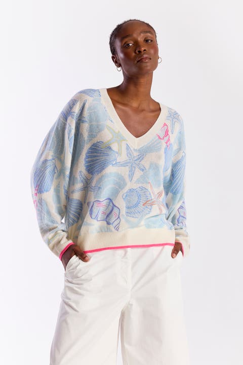 Scatter Shell 100% Cashmere Sweater