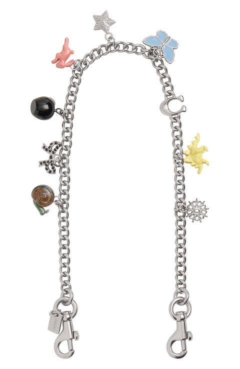 Motif Chain Strap Bag Charm