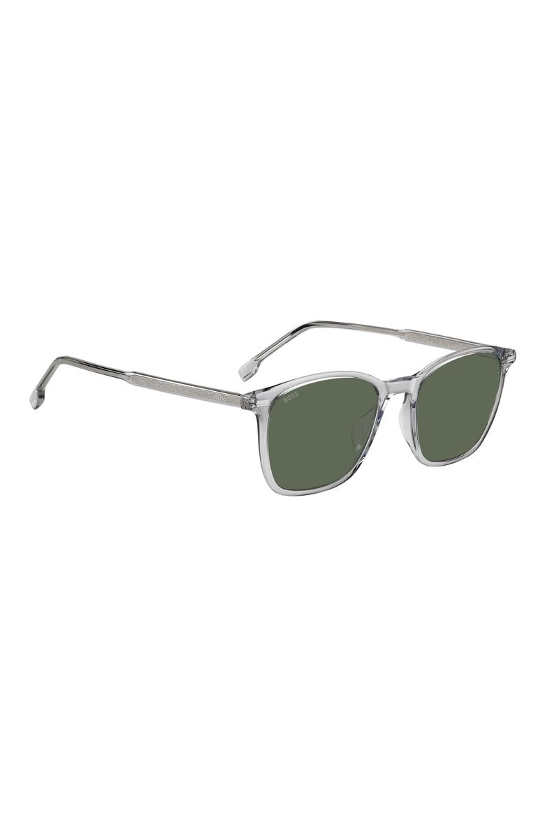 53mm Sunglasses, Alternate, color, GREY/ GREEN