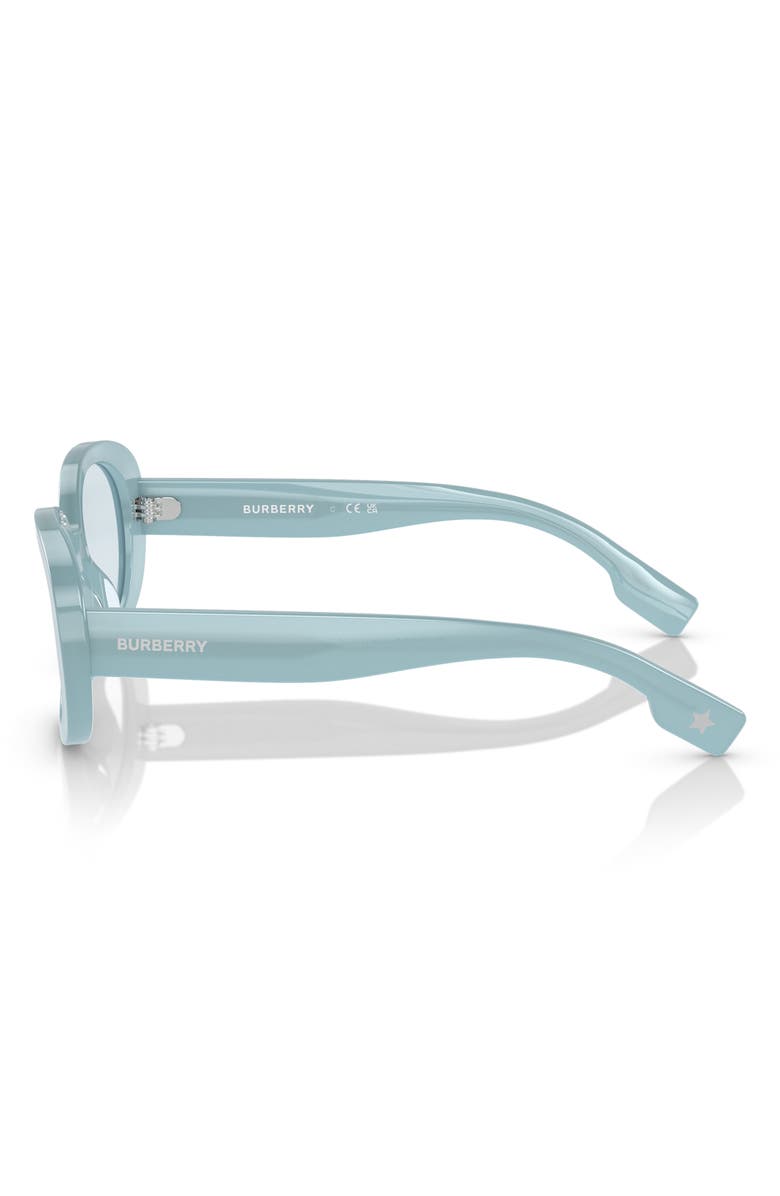 Burberry Kids' 48mm Oval Sunglasses, Alternate, color, Azure / Light Blue