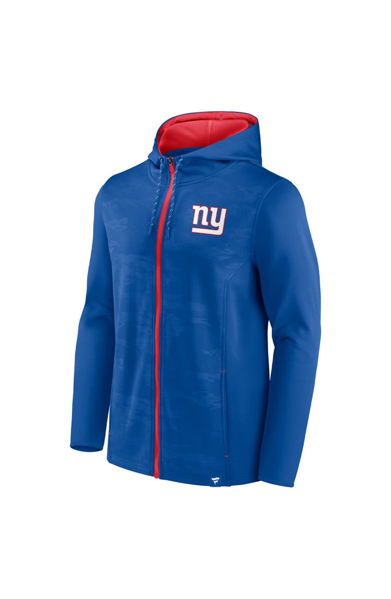 FANATICS Men's Fanatics Branded Royal/Red New York Giants Ball Carrier Full-Zip Hoodie, Alternate, color, 
