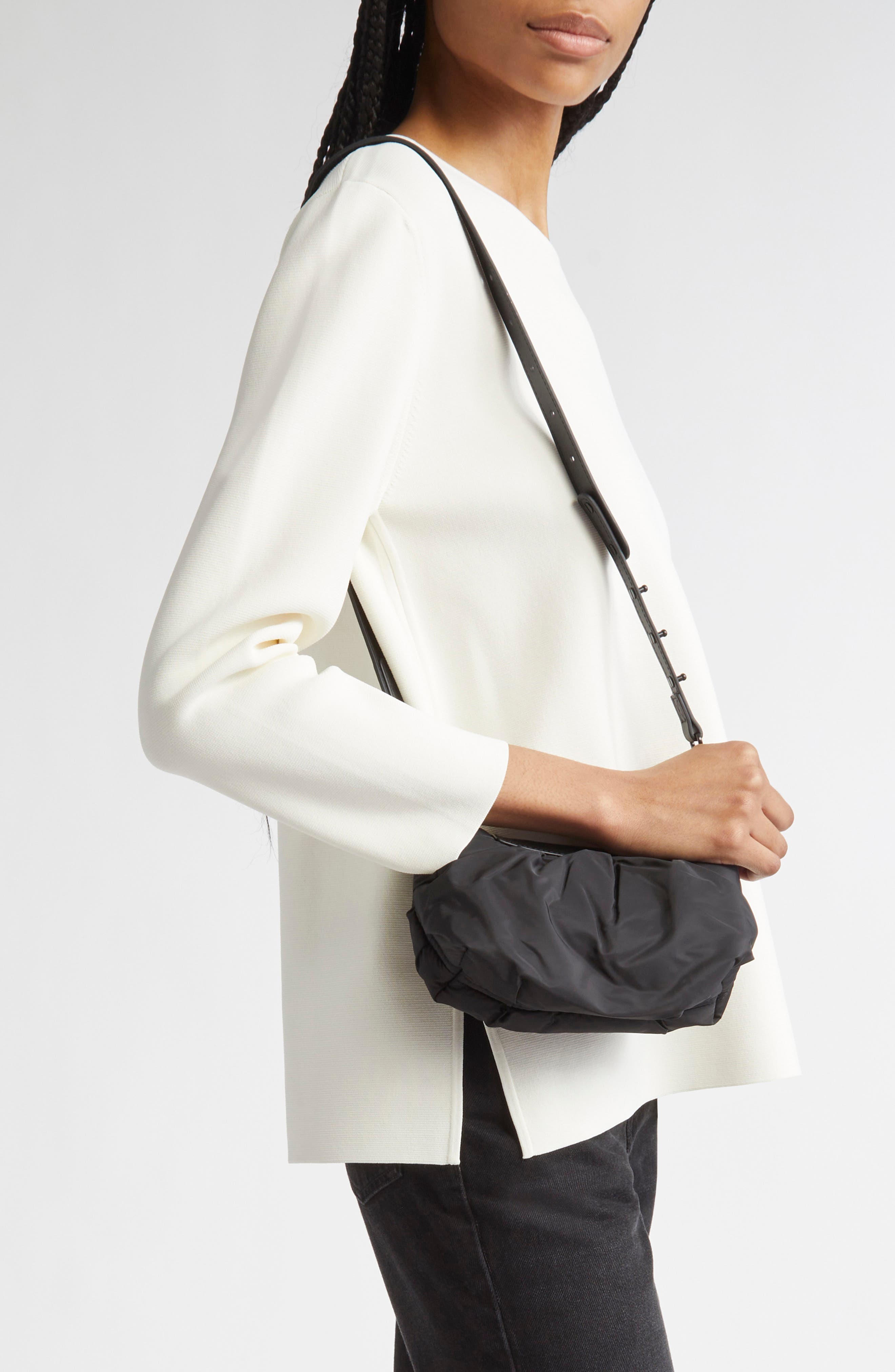 VeeCollective Caba Cloud Recycled Polyester Clutch, Alternate, color, Black