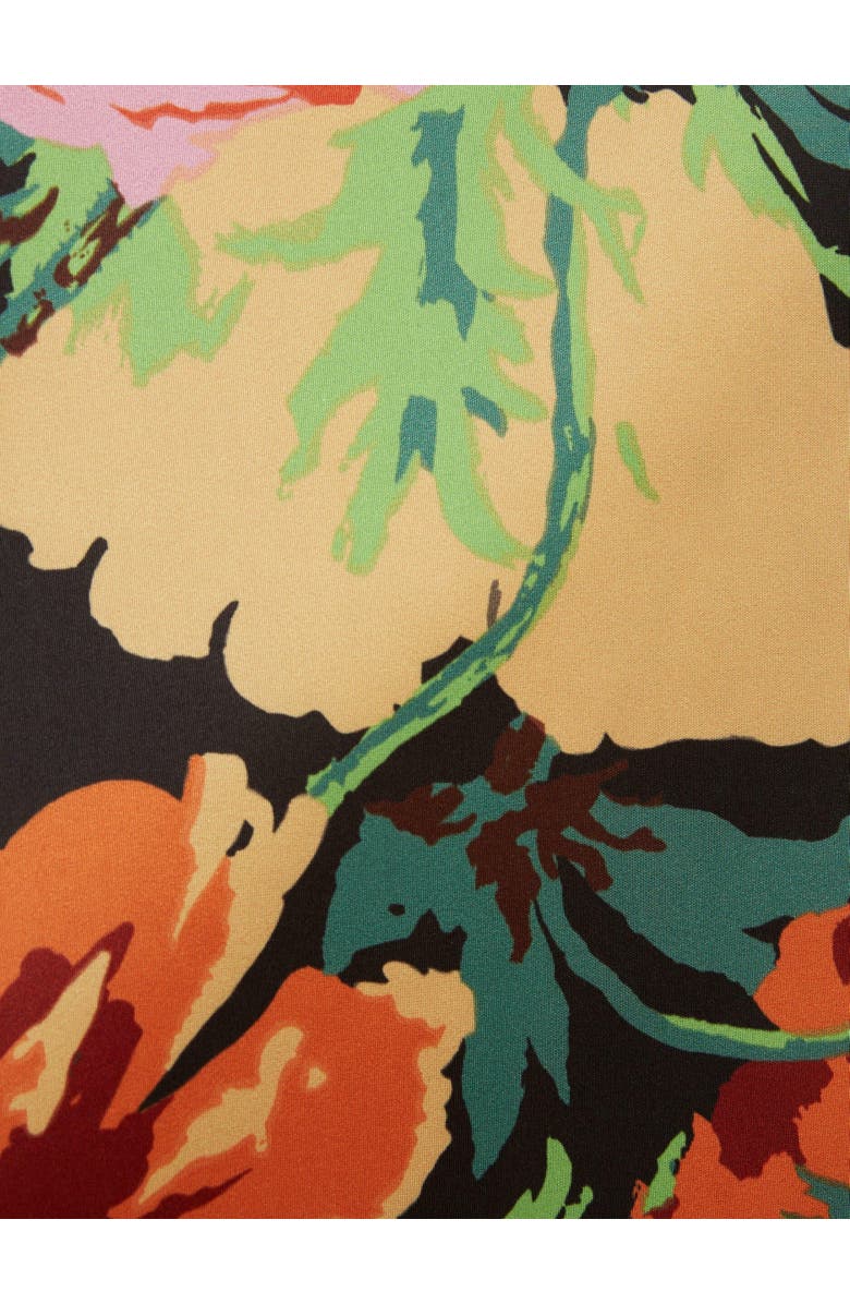 La DoubleJ La Fenice Mini Dress With Feathers Wonderland Black, Alternate, color, 