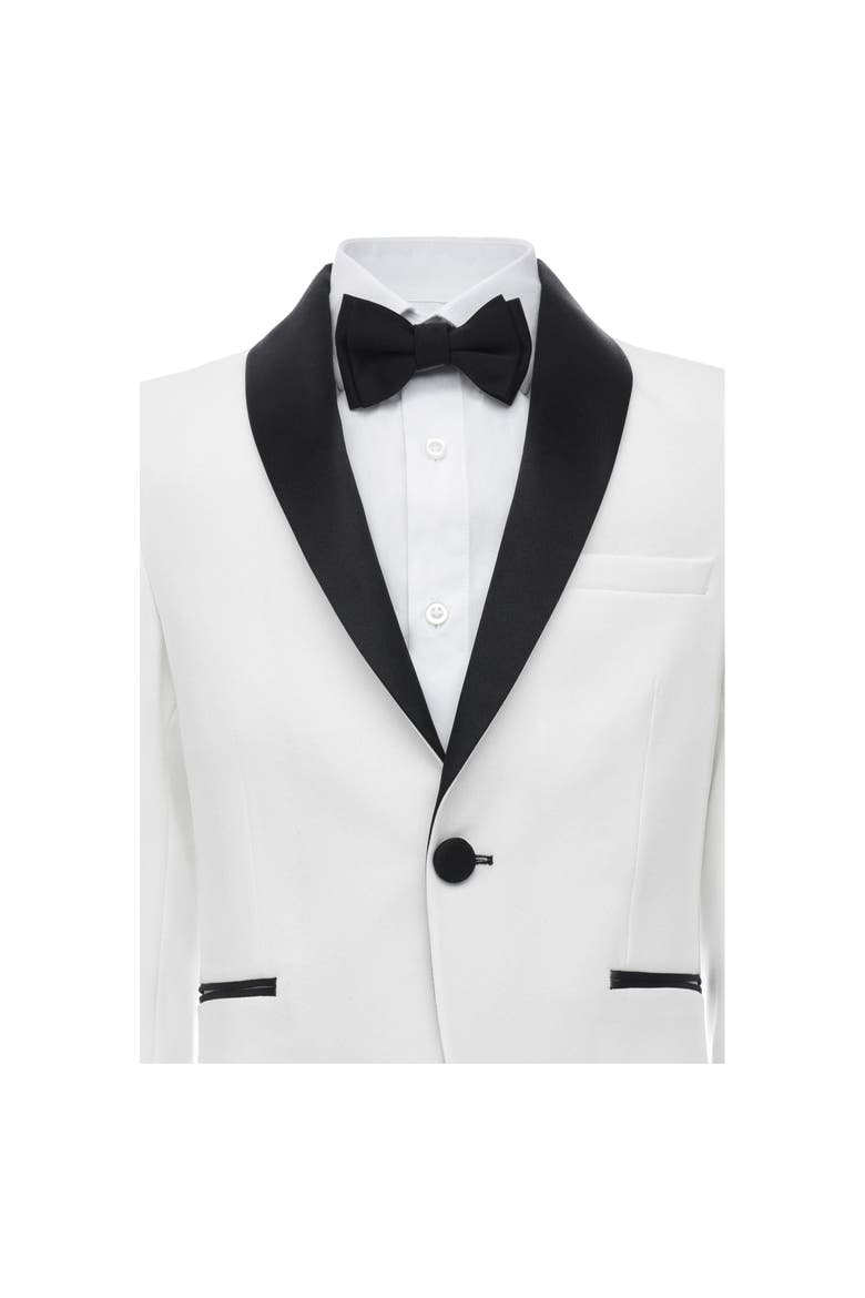 Shawl Lapel Suit, Alternate, color, White