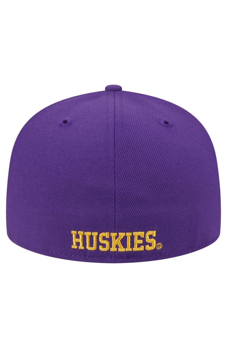 New Era Men's New Era Purple Washington Huskies Vault 59FIFTY Fitted Hat, Alternate, color, 