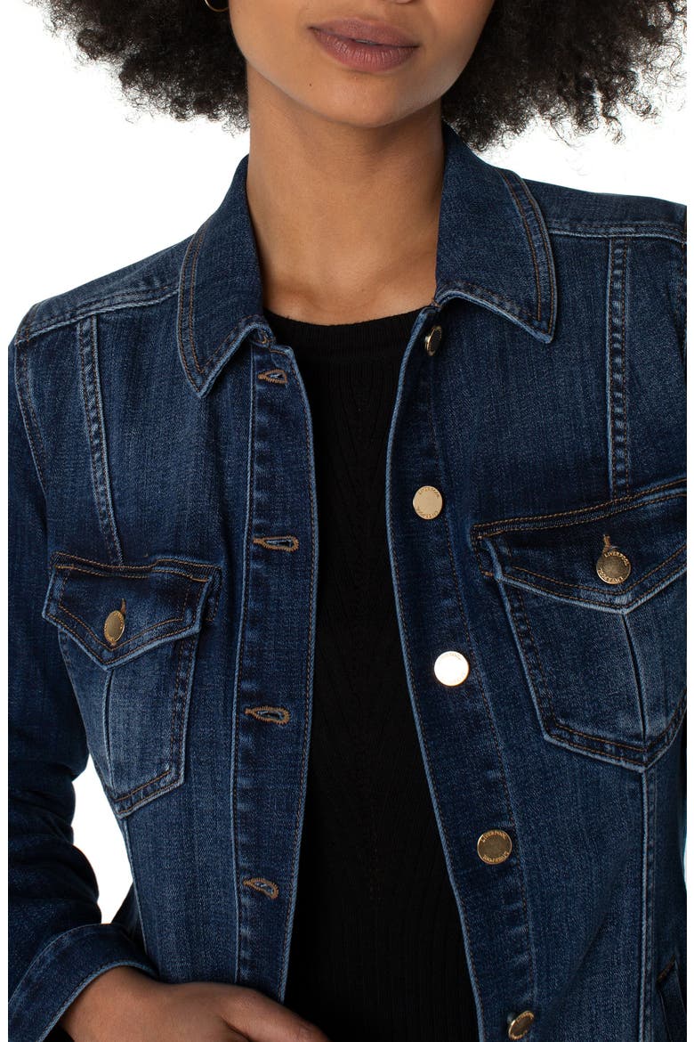 Longline Denim Jacket, Alternate, color, GLENROCK