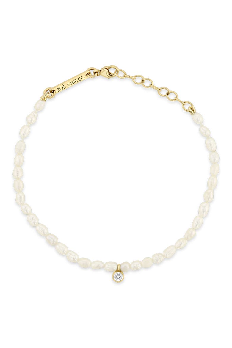 Pearl & Diamond Bracelet, Alternate, color, 14K YELLOW GOLD