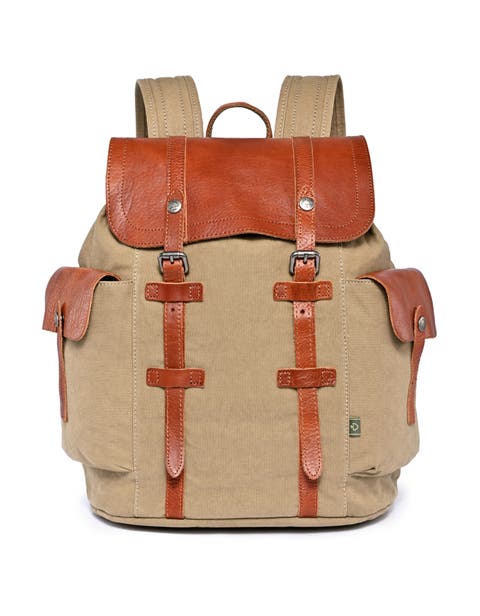 Hosta Valley Canvas Drawstring Laptop Backpack