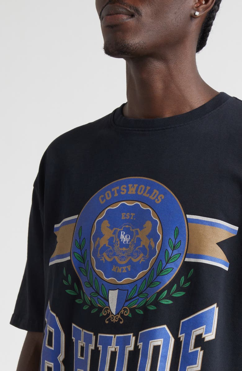 Rhude Cotswold Crest Graphic T-Shirt, Alternate, color,