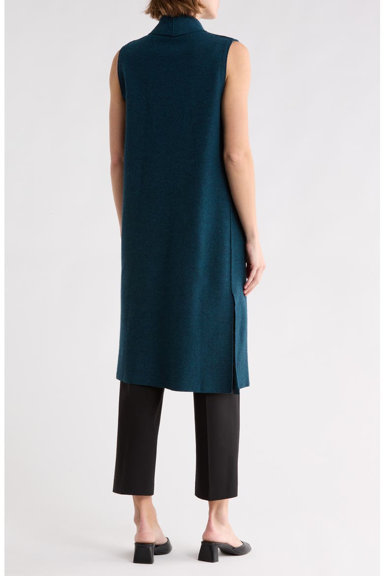Boiled Wool Shawl Collar Vest, Alternate, color, ALPINE
