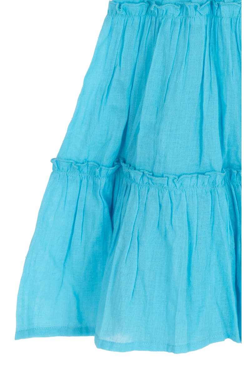 Kids' Crochet Cotton Sun Dress, Alternate, color, AQUA
