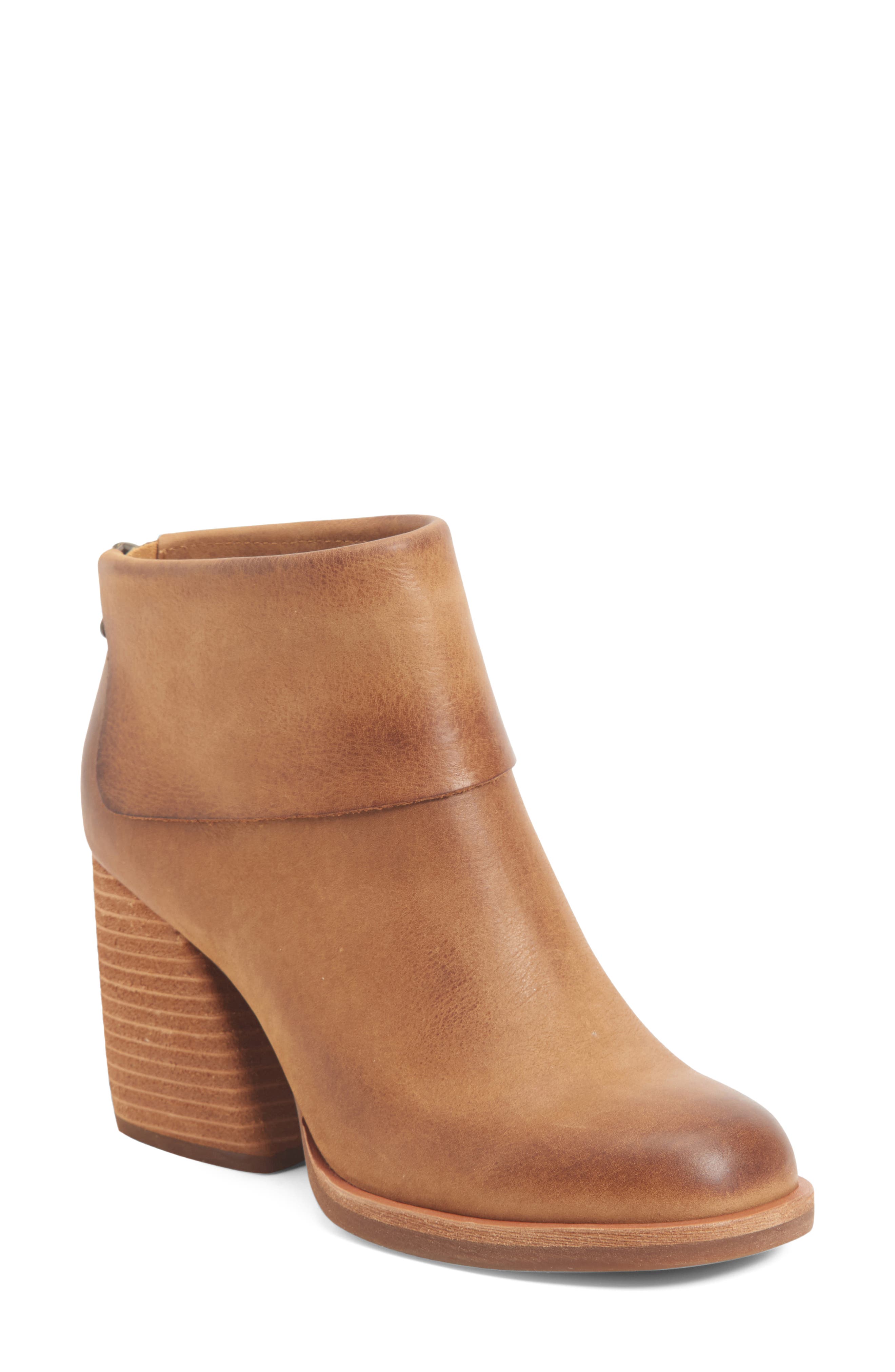 Seri Bootie, Main, color, BROWN LEATHER