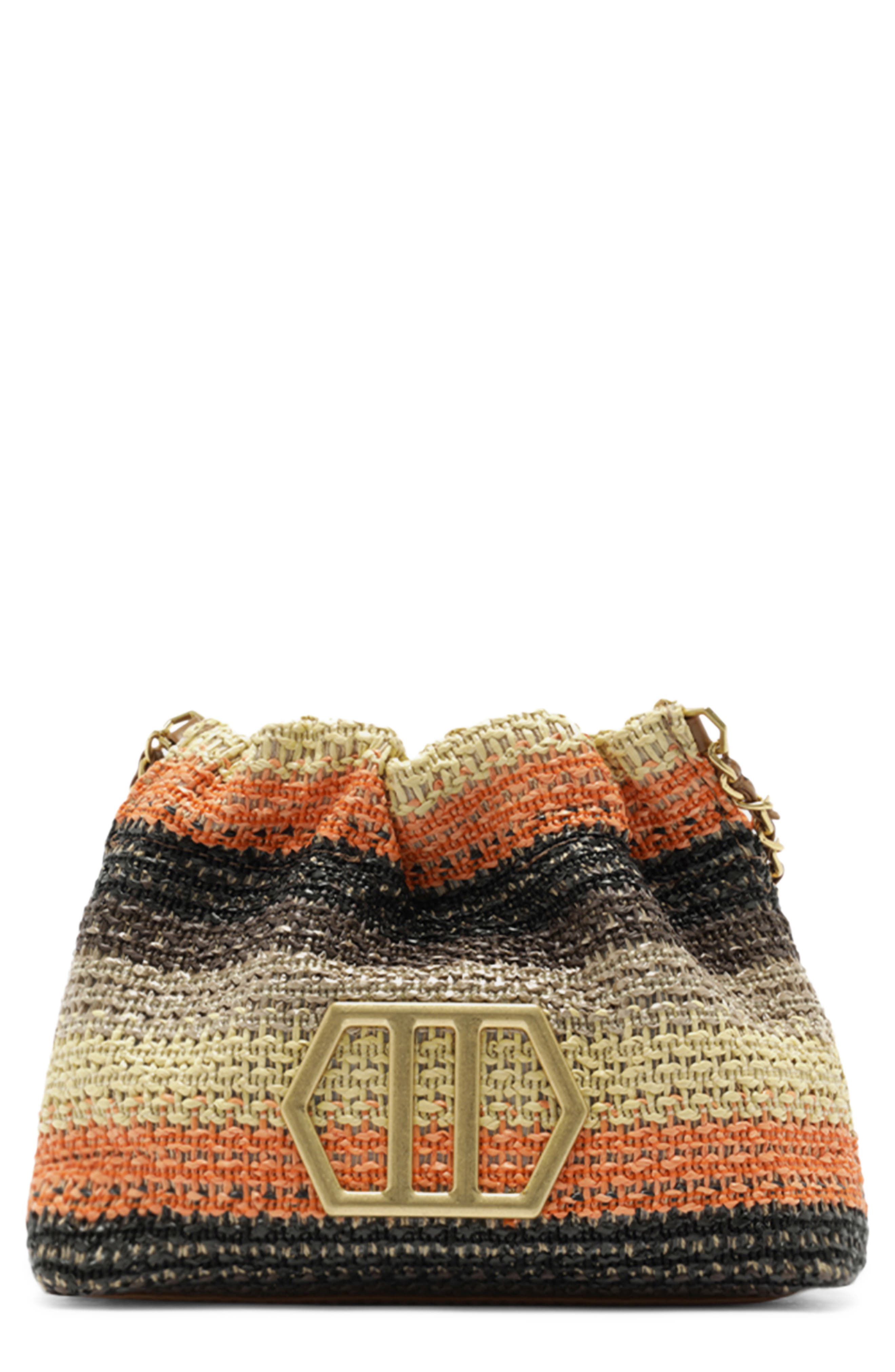 Arezzo Small Jackie Crossbody Bag, Main, color, Multinatural/ Sol Natural