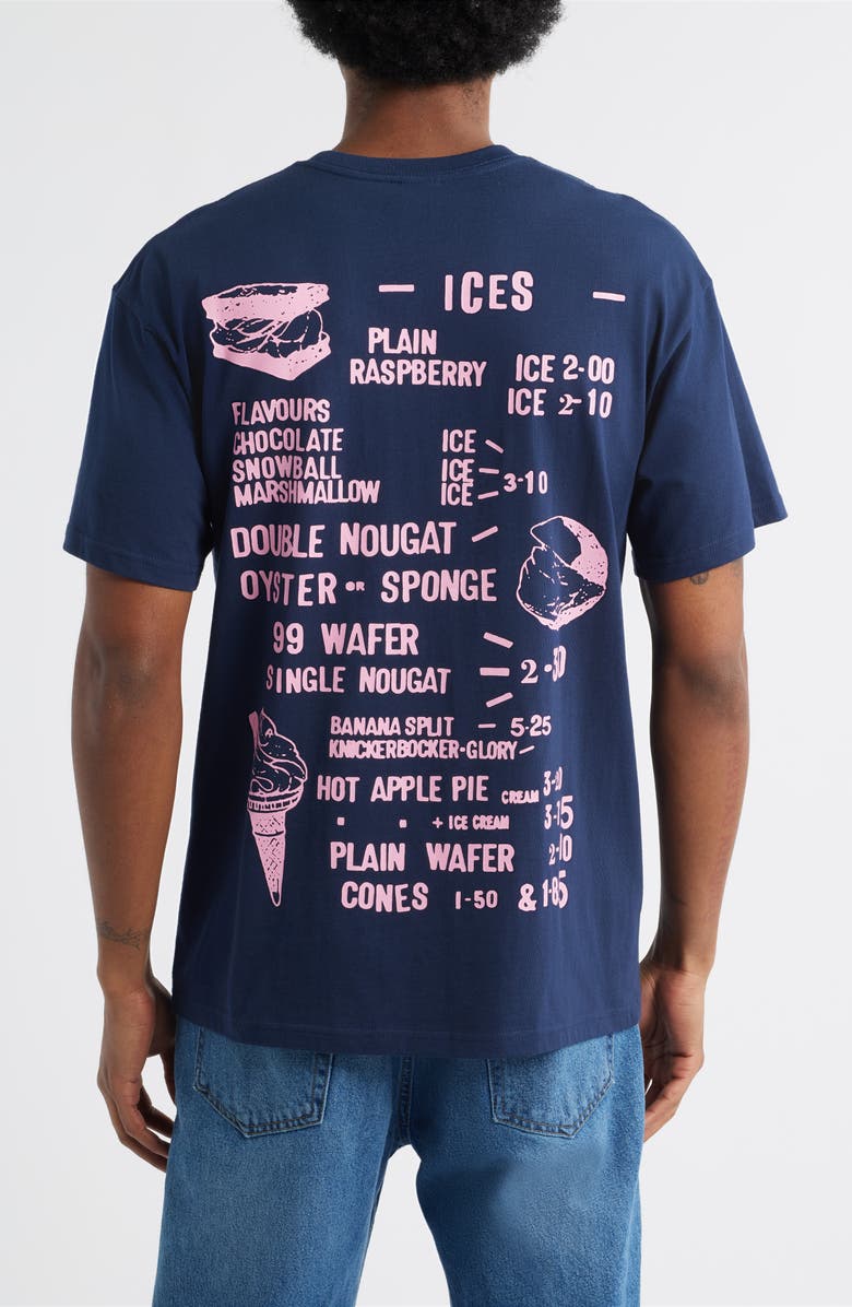 ICECREAM Menu Graphic T-Shirt, Alternate, color, Black Iris