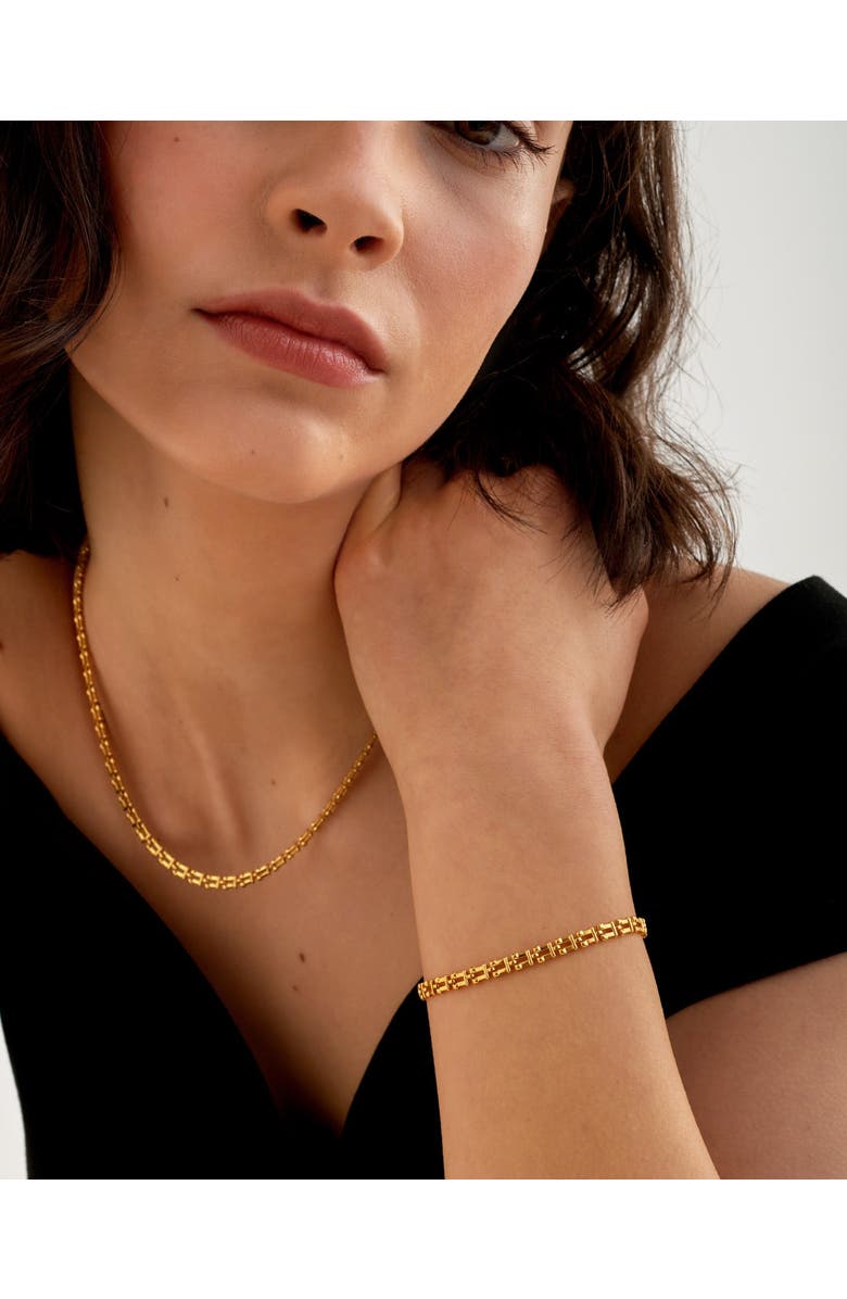 Katie Loxton Grecian Waterproof Gold Link Bracelet, Alternate, color, Gold