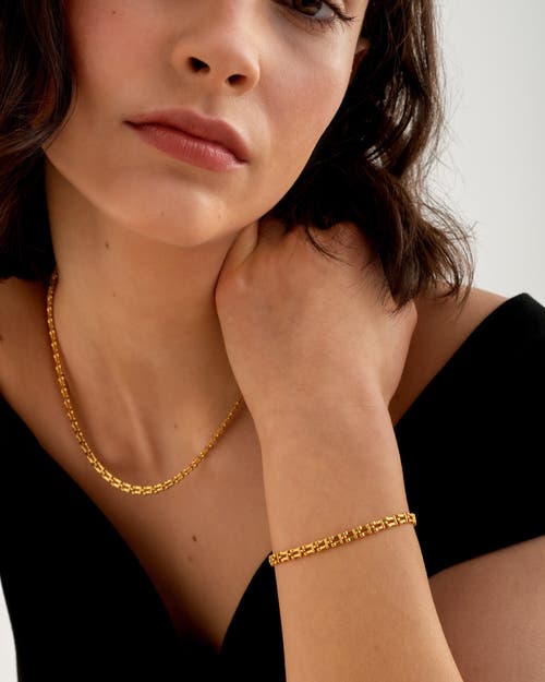 Katie Loxton Grecian Waterproof Gold Link Bracelet In Gold