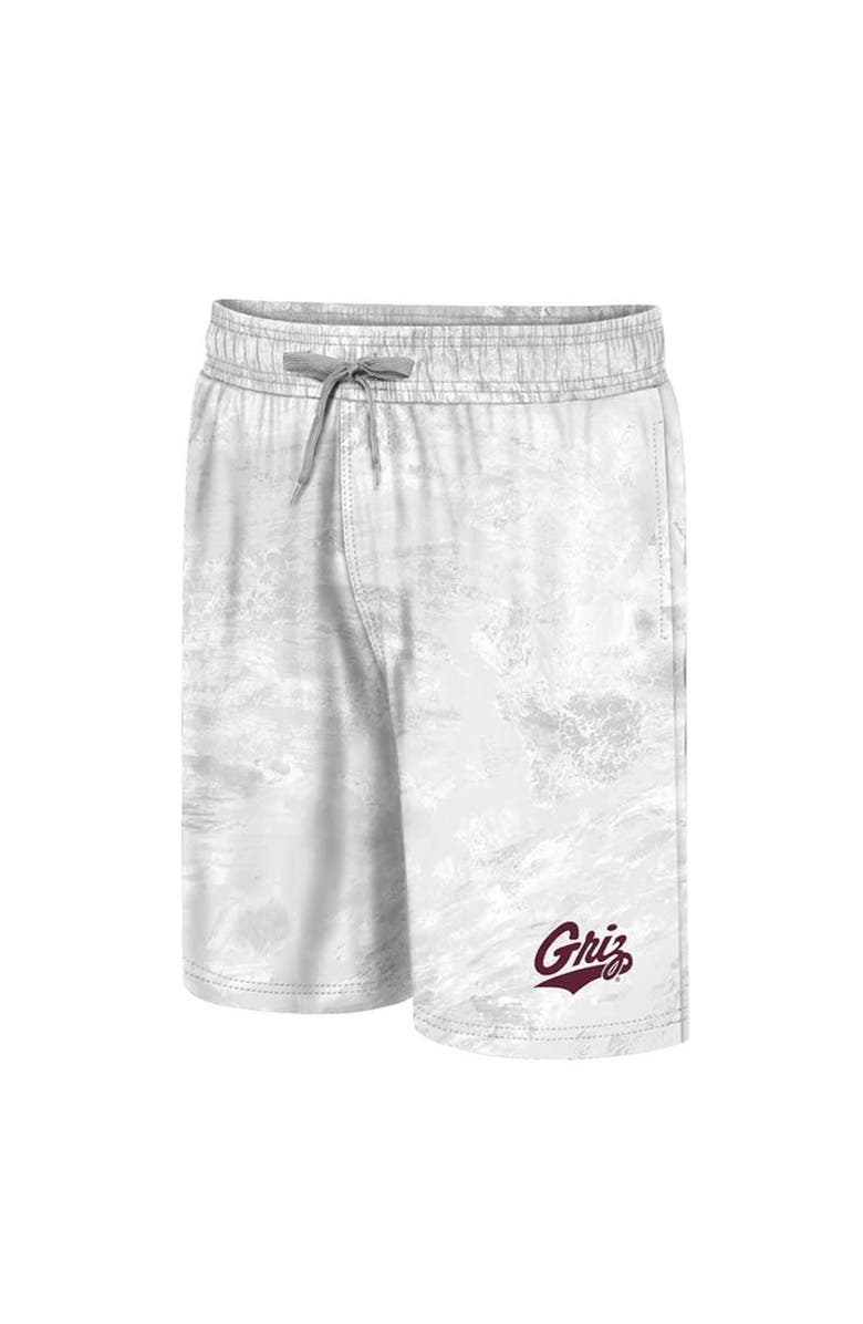 COLOSSEUM Men's Colosseum White Montana Grizzlies Realtree Aspect Ohana Swim Shorts, Alternate, color, 