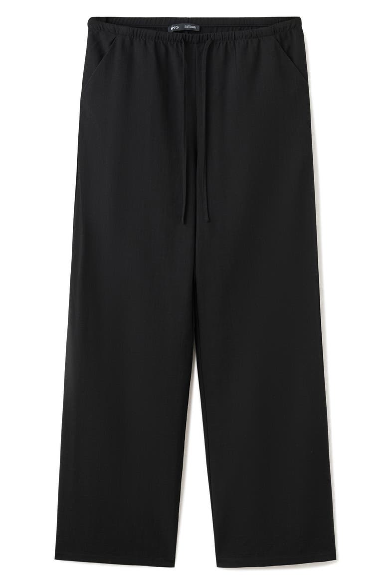 Drawstring Pants, Alternate, color, BLACK