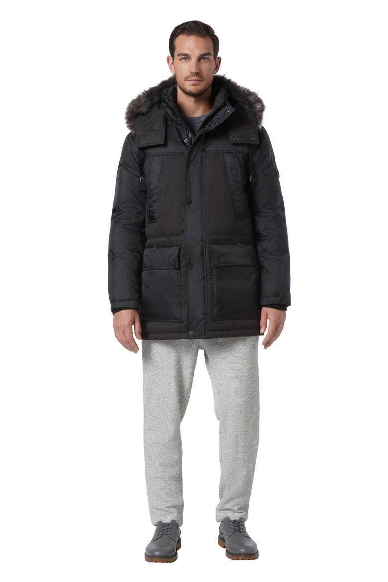 Tripp Water Resistant Parka, Alternate, color, BLACK