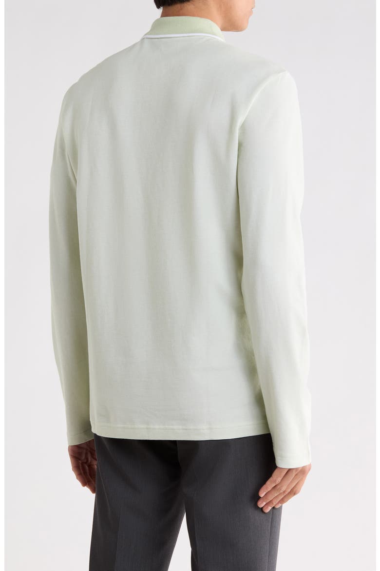 Passerford Long Sleeve Polo Shirt, Main, color, OPEN GREEN