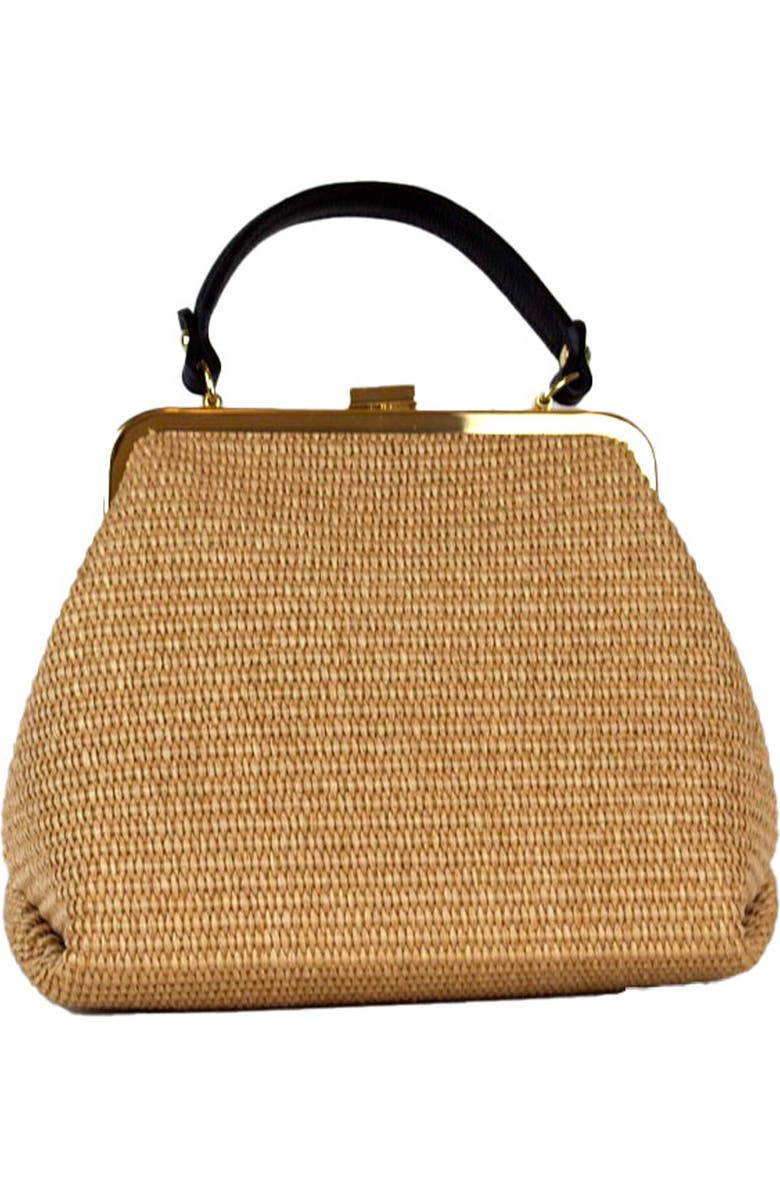 Persaman New York Isla 18 Raffia Satchel Bag, Main, color,