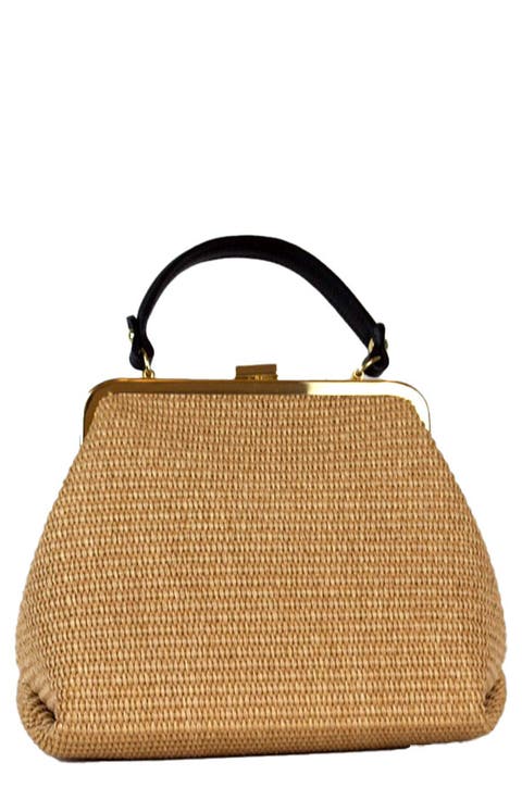 Isla 18 Raffia Satchel Bag