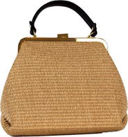 Persaman New York Isla 18 Raffia Satchel Bag
