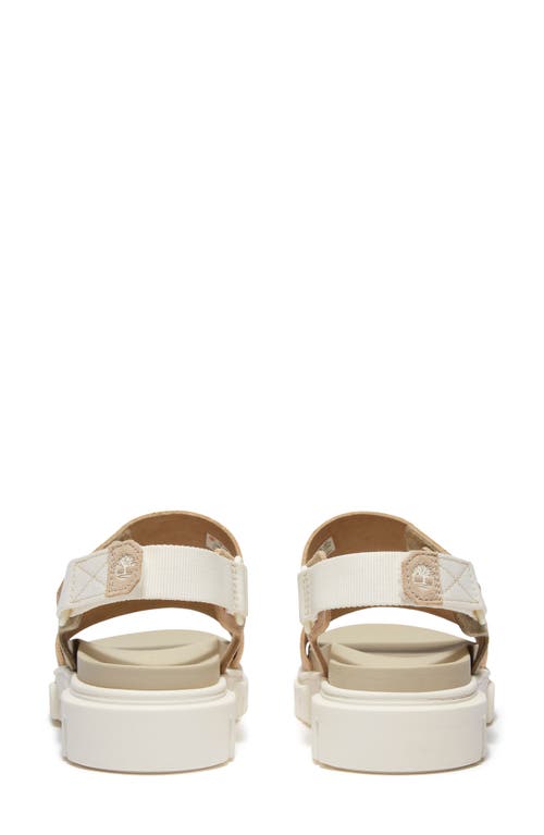 Timberland Greyfield 2 Sandal In Light Beige Suede