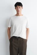 COS Boat-neck Cotton T-shirt