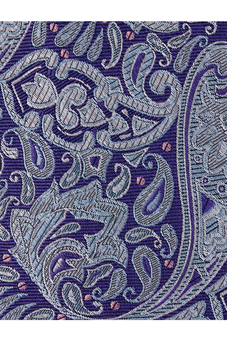 Big & Tall Fancy Paisley Tie, Alternate, color, PURPLE