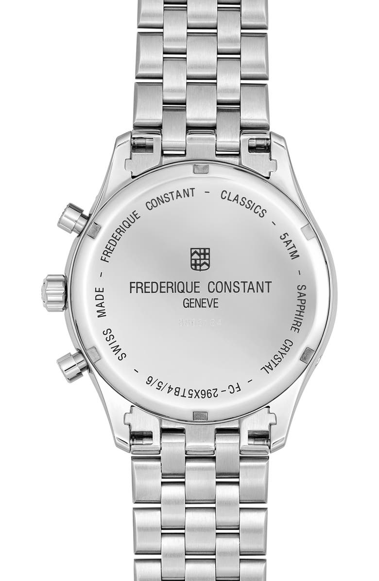 FREDERIQUE CONSTANT Classics Quartz Chronograph Bracelet Watch, 40mm, Alternate, color,