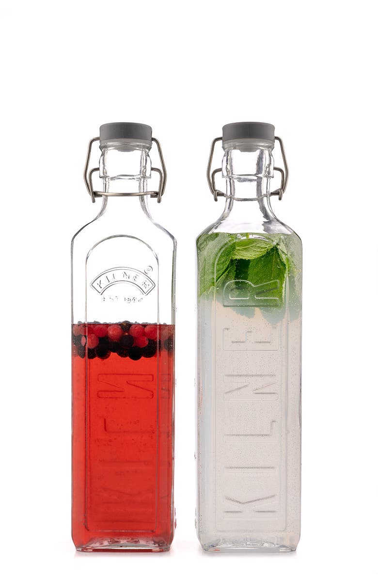 Kilner Swing Top Glass Bottle, 20 Ounce, Alternate, color, Clear