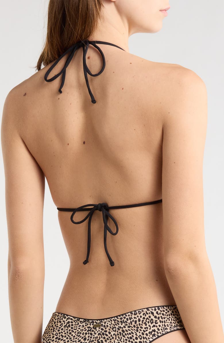 Rip Curl Coastal Instinct Triangle Bikini Top, Alternate, color, Black