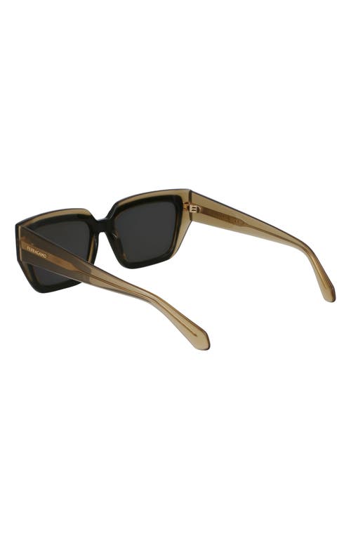 Ferragamo Classic Logo 55mm Square Sunglasses