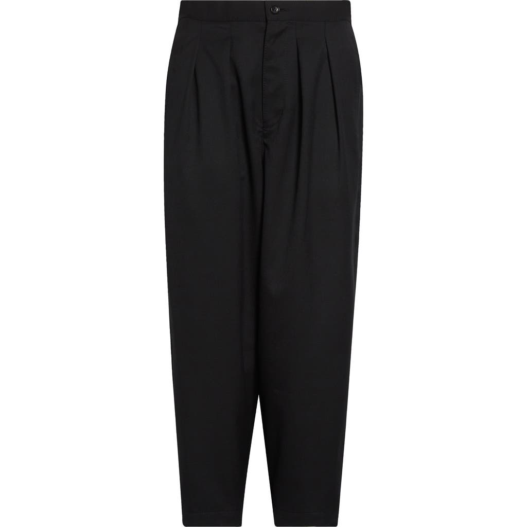 Tao Comme Des Garçons Pleated Yarn Dyed Gabardine Pants In Multi